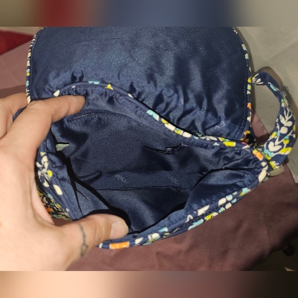Vintage Vera Bradley Floral Blue Crossbody Bag ~ EUC - Picture 10 of 10